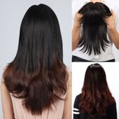 无痕隐形斜刘海头顶假发片 娇滴滴 假发梨花头 增发补发块半假发