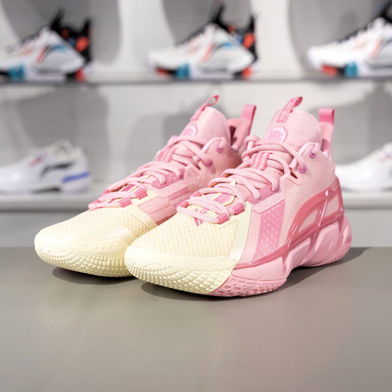 李宁反伍4䨻科技轻量回弹支撑稳定耐磨透气中帮篮球外场鞋ABFU015