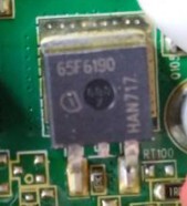 65F6190 北汽江淮新能源充电机N沟道MOS场效应三极管TO263贴片