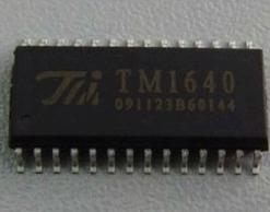 贴片 TM1640 LED数码管显示驱动IC 芯片 SOP-28