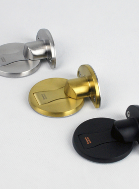 304拉丝不锈钢精铸黑色隐形平地吸木地板磁砖钻孔门吸强磁性吸力