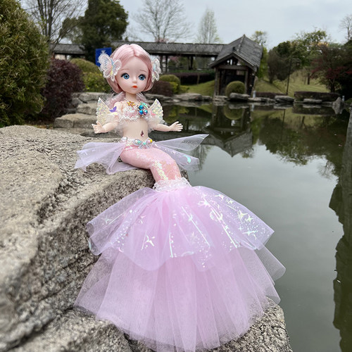 星月美人鱼公主娃娃女孩玩具礼物