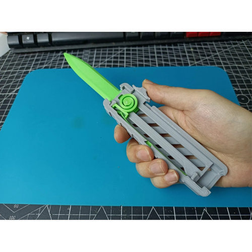 OTF解压刀3D打印可动可拆变形