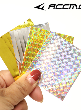 ACCMOS 螺旋箭羽封口胶带绑带装饰带金属色5x62mm48枚