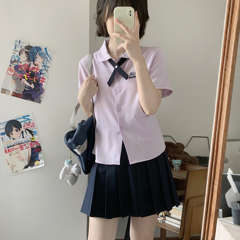 学院风jk衬衫校供感基础款
