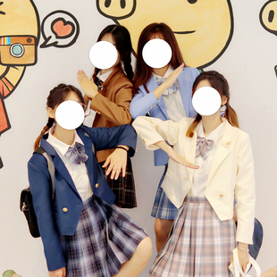 十字银河修身 外套秋冬女 日系原创短款 西服气质学院风jk制服小西装
