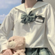 水手服上衣 札幌襟关西襟黑白无本春秋基础款 十字银河jk衬衫 长短袖