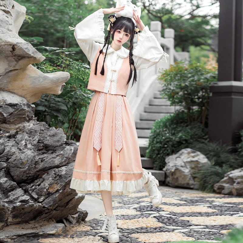 十字银河椿茶书院jk制服正版原创江南烟雨ins超仙学生森系仙女裙,女装/女士精品,汉服半身裙,淘宝优惠券,粉丝福利购,淘宝优惠卷