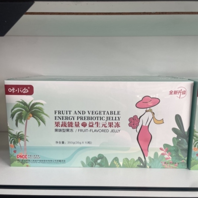咔小白果蔬能量益生元果冻果味型菁华果冻轻肠通便纤纤果饮