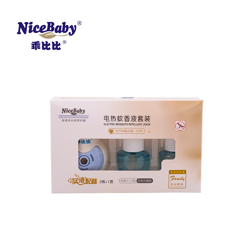 乖比比电热蚊香液家用驱蚊无味室内电蚊香水（1器+2蚊香水）