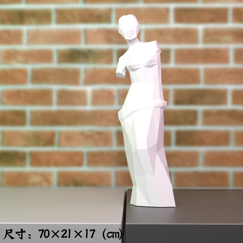 diy断臂维纳斯艺术风立体low摆件