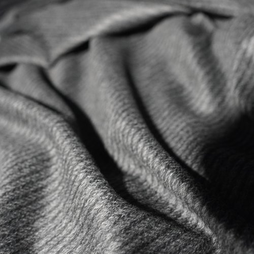 80号深灰麦穗纹羊毛羊绒面料