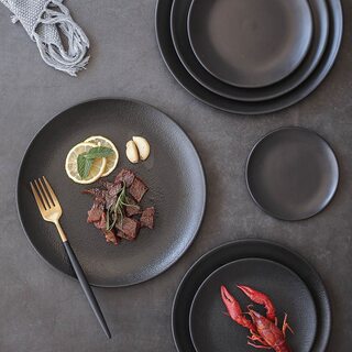 dinner plates ceramic steak plate dishes 西餐盘 western food