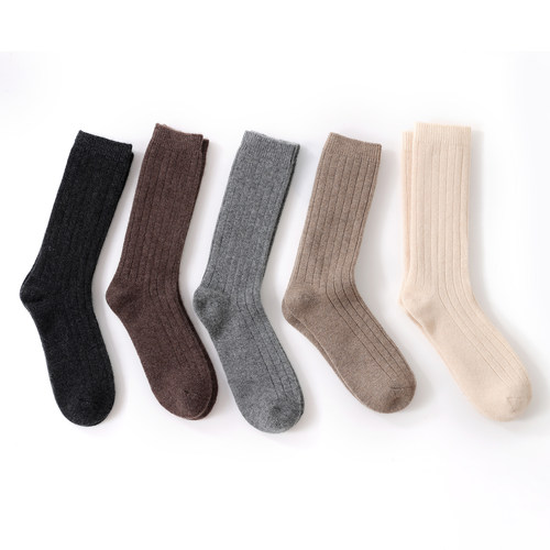 小小象~100%山羊绒袜女加厚过冬男士长筒羊绒袜吸潮驱寒不臭脚