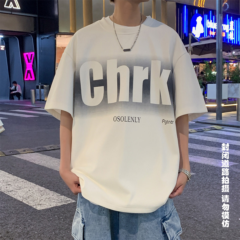 菠萝格短袖280克美式休闲宽松潮百搭男士T恤A107-TX2406-特P30,男装T恤,电商A107