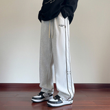 含棉量60%华棉抖音秋冬季百搭直筒长裤HM8001-特P45厚50，男装休闲裤，电商A107