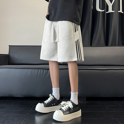 华棉 得物品质 2025百搭帅气潮流休闲短裤潮 A107-DK25602-特P35