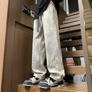 【脏脏布】秋季新款休闲裤男直筒裤宽松拖地裤 CK5239-特P40 控78图片