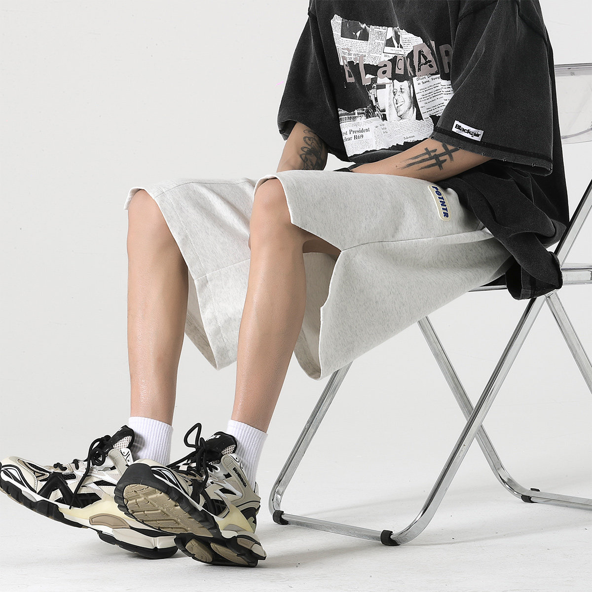 短裤抖音品质A107-K23815-特P34华棉成分：60%棉40%聚酯纤维,男装牛仔裤,电商A107