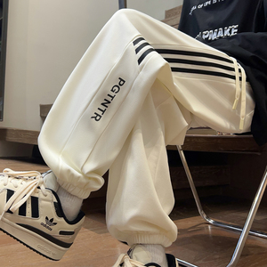 菠蘿格-A107-CK5233-特P39 控78 秋季褲子男潮流寬松束腳休閑衛(wèi)褲圖片