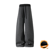 抖音冬季加绒加厚条纹阔腿裤休闲拖地长裤CK26106-特P48，男装卫衣，电商A107