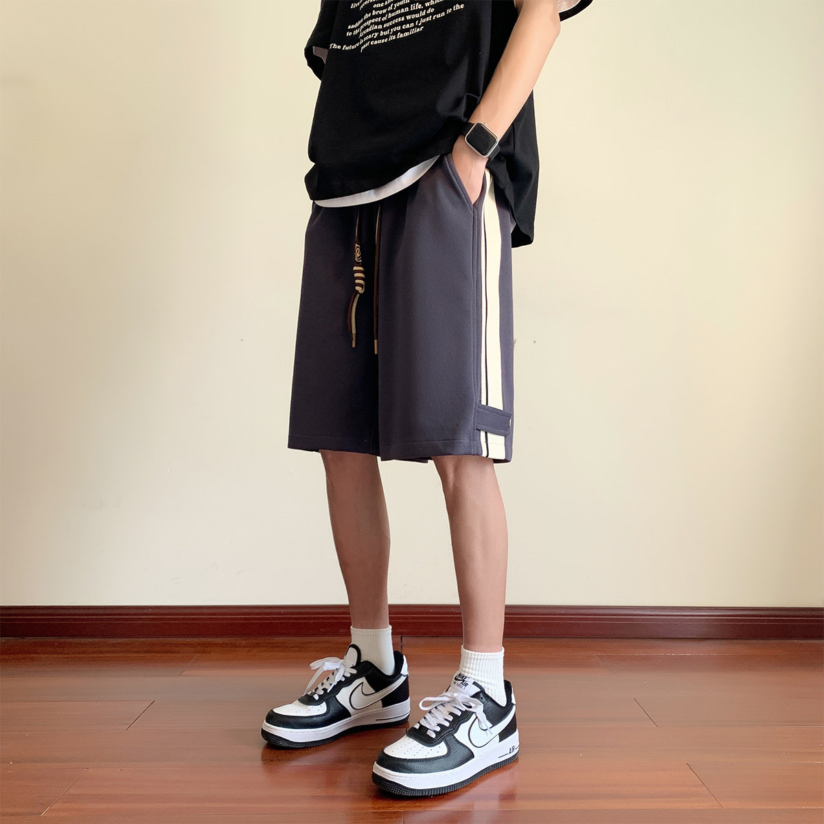 短裤抖音品质A107-K23816-特P35华棉成分：60%棉40%聚酯纤维,男装牛仔裤,电商A107