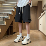 2024新品冰丝透气舒适短裤男士百搭潮牌五分裤A107-DK6026-特P35，男装牛仔裤，电商A107