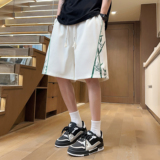 夏季2024菠萝格舒适透气短裤男百搭潮牌五分裤A107-DK6027-特P32，男装牛仔裤，电商A107