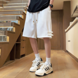 2024新品冰丝透气舒适短裤男士百搭潮牌五分裤A107-DK6026-特P35，男装牛仔裤，电商A107