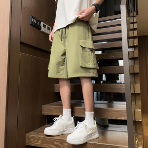 得物品质 冰感透气休闲男夏季宽松百搭短裤 A107-DK2512-特P30图片