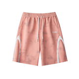 凉感透气休闲短裤男夏季宽松百搭扎染短裤A107-DK2592-特P30，男装牛仔裤，电商A107