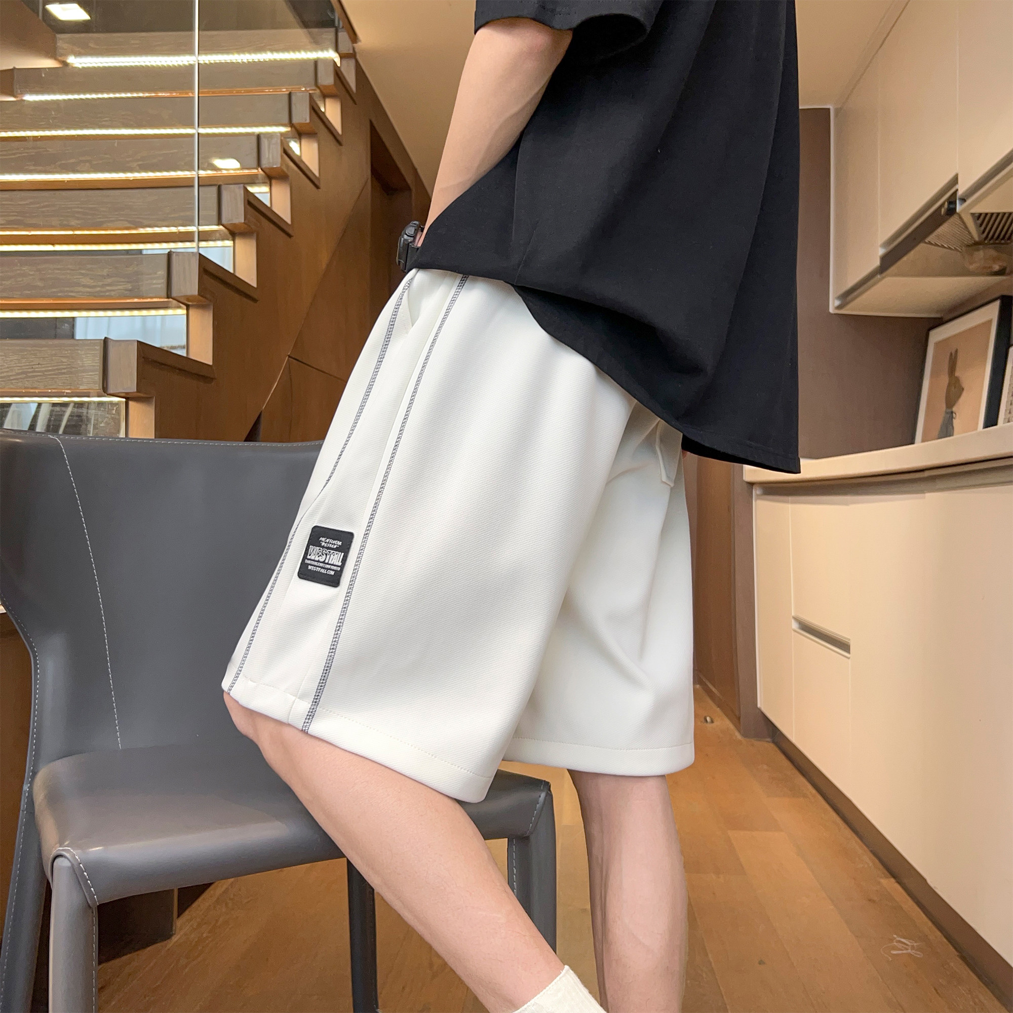 得物品质A107-DK6011-特P25夏季清凉百搭休闲短裤ins潮男痞帅,男装牛仔裤,电商A107