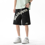 凉感透气休闲短裤男夏季宽松百搭扎染短裤A107-DK25600-特P28，男装牛仔裤，电商A107