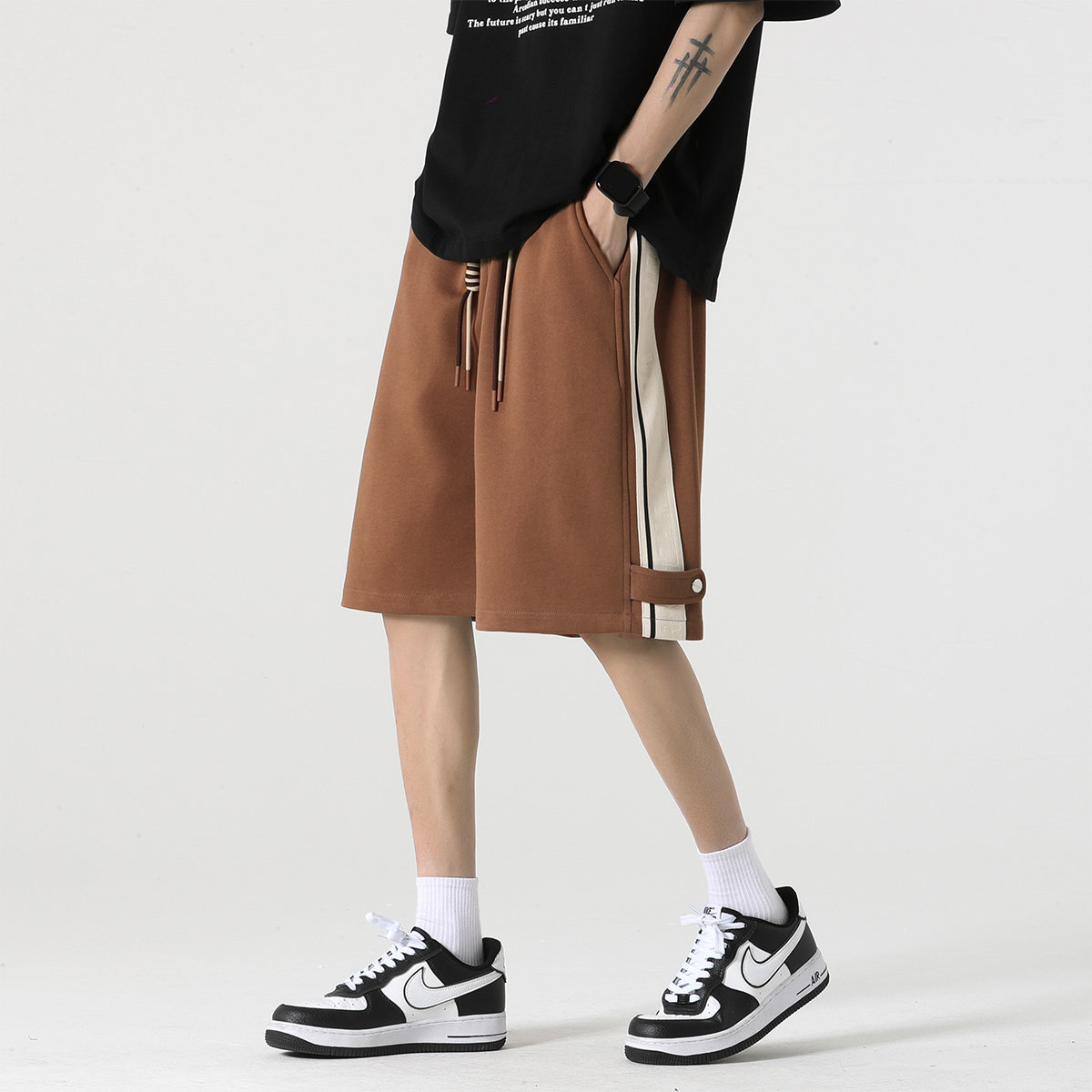 短裤抖音品质A107-K23816-特P35华棉成分：60%棉40%聚酯纤维,男装牛仔裤,电商A107