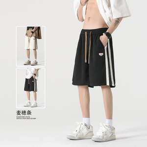 A107-K23823-特P30  直播品质 麦穗条 成分：聚酯纤维 短裤图片
