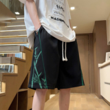 夏季2024菠萝格舒适透气短裤男百搭潮牌五分裤A107-DK6027-特P32，男装牛仔裤，电商A107