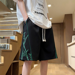 夏季2024菠萝格舒适透气短裤男百搭潮牌五分裤 A107-DK6027-特P32图片