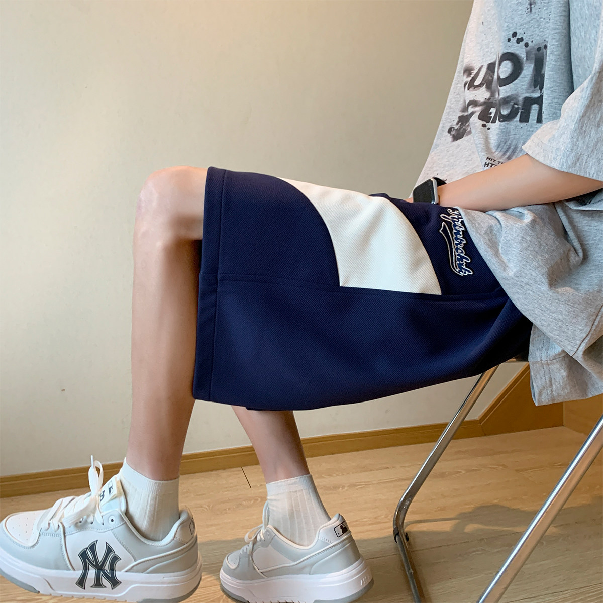 抖音品质A107-K23835-特P30菠萝格:93%聚酯纤维7%氨纶短裤,男装牛仔裤,电商A107