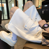 美式华夫格短裤男2024夏季新款大码百搭五分裤A107-DK6025-特P30，男装牛仔裤，电商A107