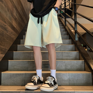 夏季新款大码百搭五分裤美式ins冰丝短裤男 A107-DK6022-特P33图片