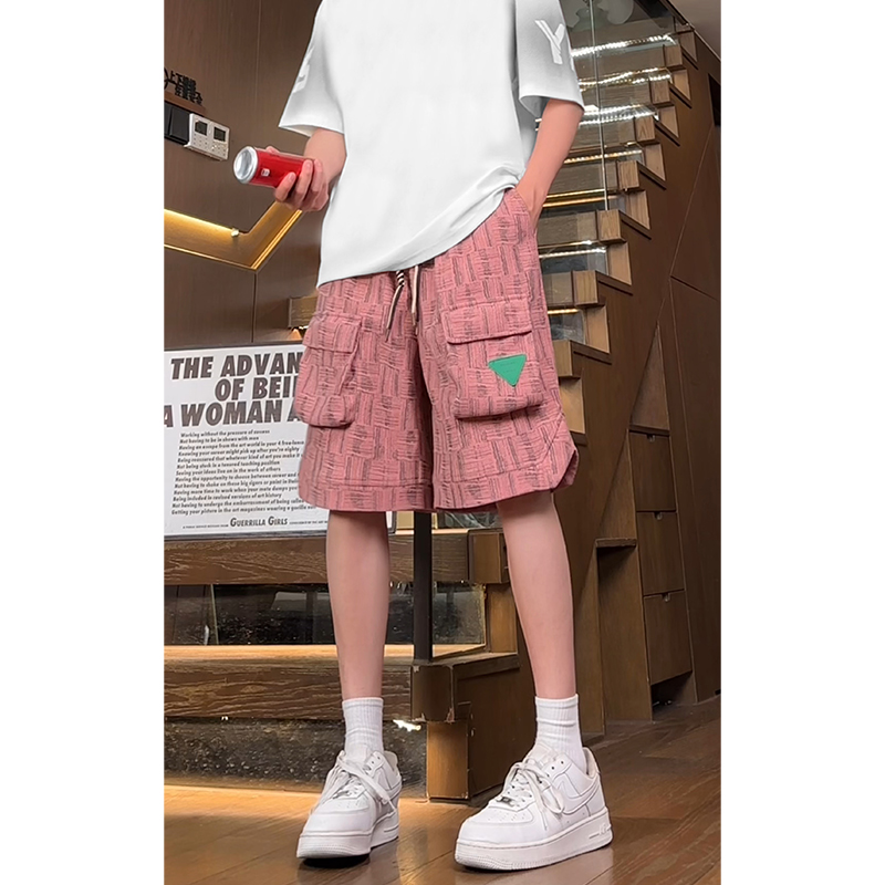 2025凉感透气休闲短裤男夏季宽松百搭短裤A107-DK889-特P30，男装牛仔裤，电商A107