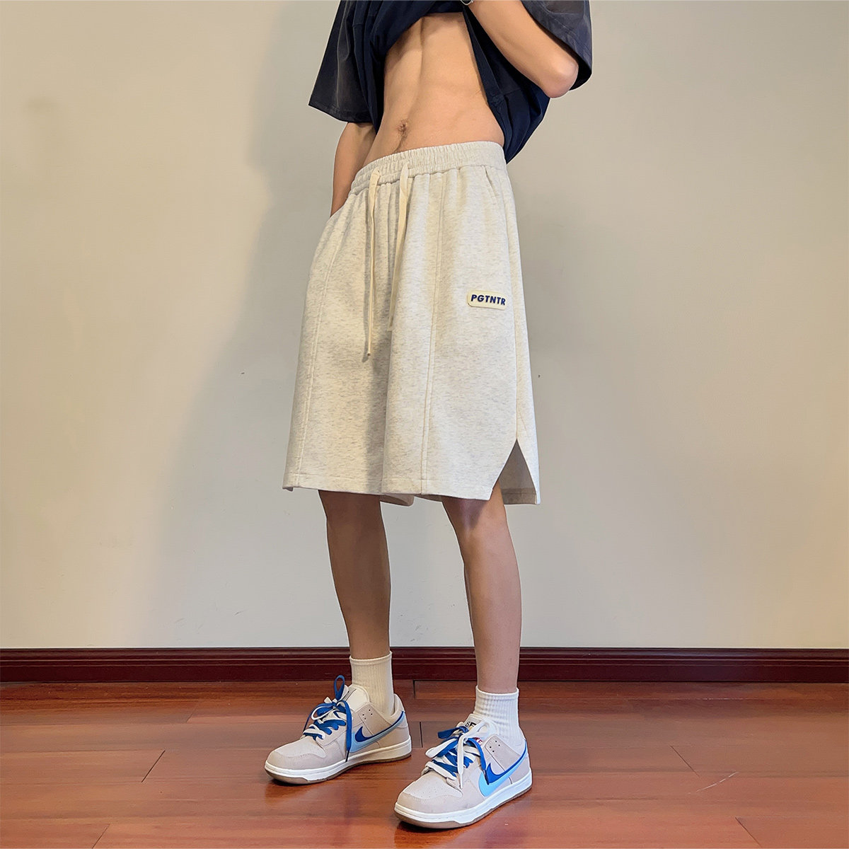 短裤抖音品质A107-K23815-特P34华棉成分：60%棉40%聚酯纤维,男装牛仔裤,电商A107
