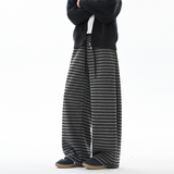 抖音冬季加绒加厚条纹阔腿裤休闲拖地长裤CK26106-特P48，男装卫衣，电商A107