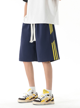 华棉 得物品质 2025百搭帅气潮流休闲短裤潮 A107-DK25602-特P35