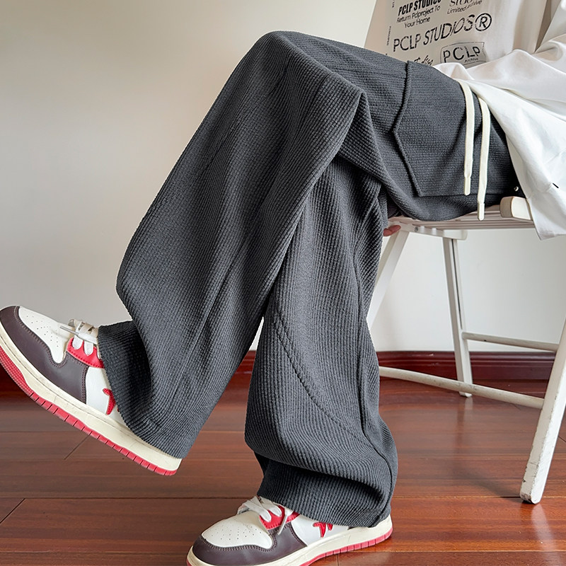 欧棉绒2025秋季新品休闲百搭显瘦显高卫裤潮男长裤CK98127-特45，男装休闲裤，电商A107