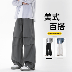 2025 高品质直筒堆叠防风美式休闲裤 A107-CK25719-特P35 无影墙，男装休闲裤，电商A107