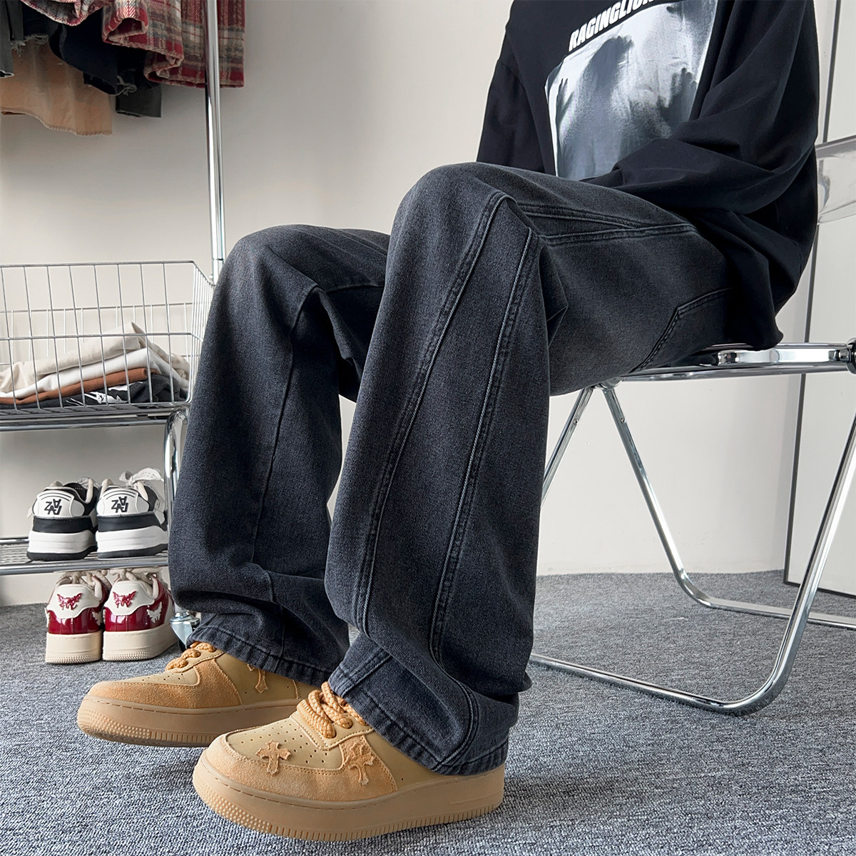 A107-NZ006-特P39牛仔裤67.5%棉21%聚酯纤维11.5%再生纤维素纤维,男装牛仔裤,电商A107
