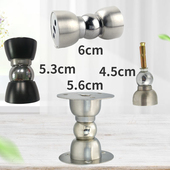 免打孔短门吸黑色打孔小门碰不锈钢强磁防撞矮地吸6cm墙吸门器