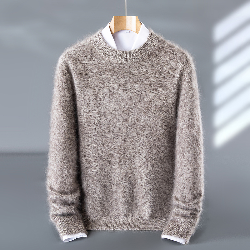 600g加厚男士山羊绒套头衫
