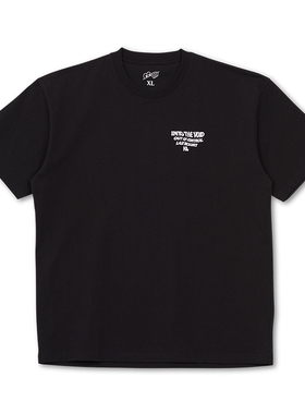 Last Resort AB 短袖T恤 210g黑色圆领印花纯棉落肩袖短T 夏季 潮